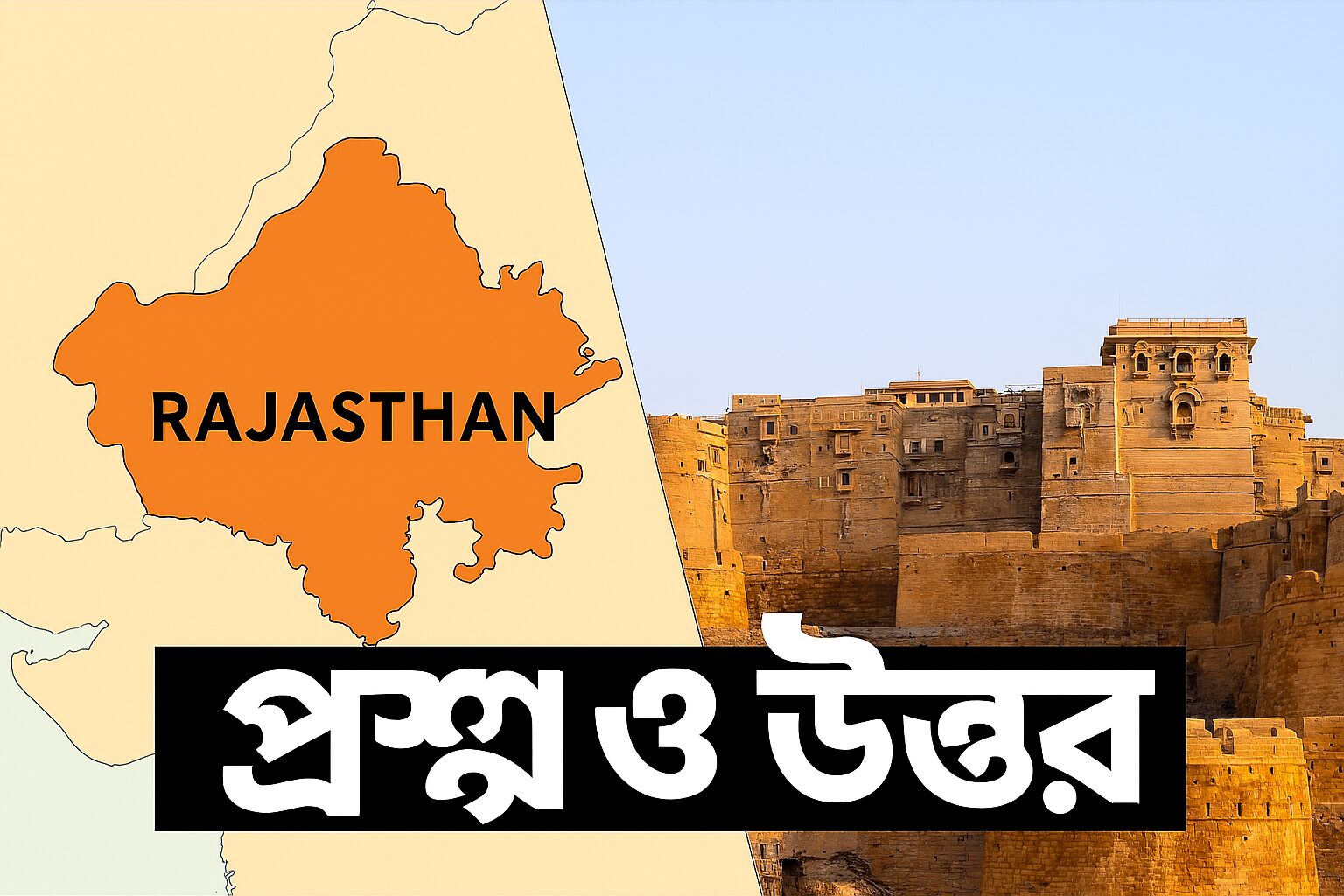 100 Questions and Answers about the State of Rajasthan (in Bengali)