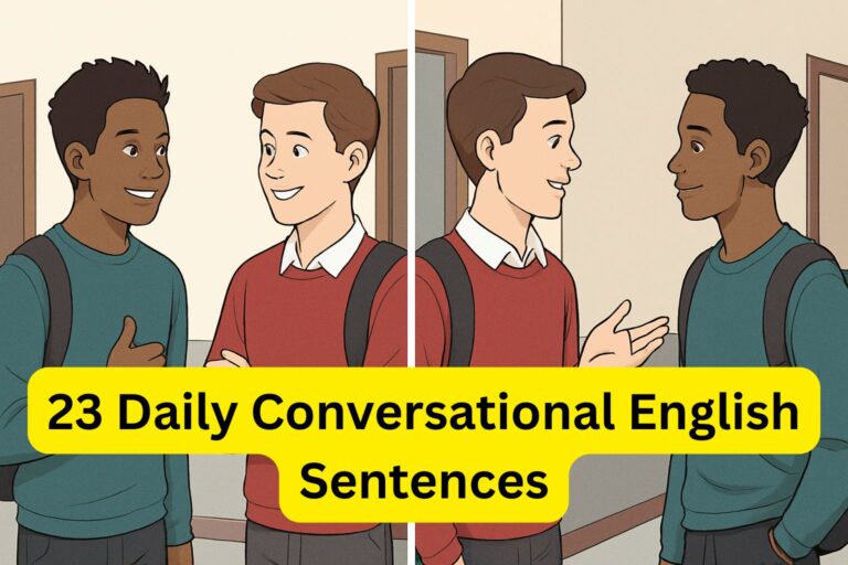 23 Daily Conversational English Sentences